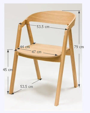 Pack de 2 o 4 Sillas de Comedor de madera maciza de roble Knut, tapizado Beige/Gris Antracita | NordicStory