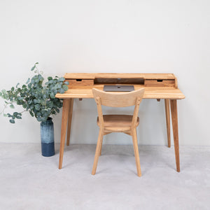 Mesa escritorio de madera maciza de roble Ana | NordicStory
