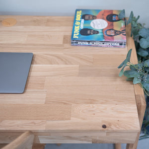 Mesa escritorio de madera maciza de roble Eric | NordicStory
