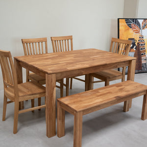 Banco de madera maciza de roble Mauritz 4 | NordicStory