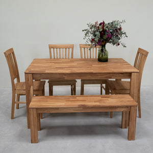 Banco de madera maciza de roble Mauritz 4 | NordicStory