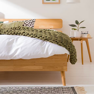Cama de madera maciza de roble Escandi 2 | NordicStory