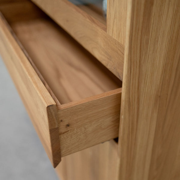 Vitrina de madera maciza roble Bremen 3 | NordicStory