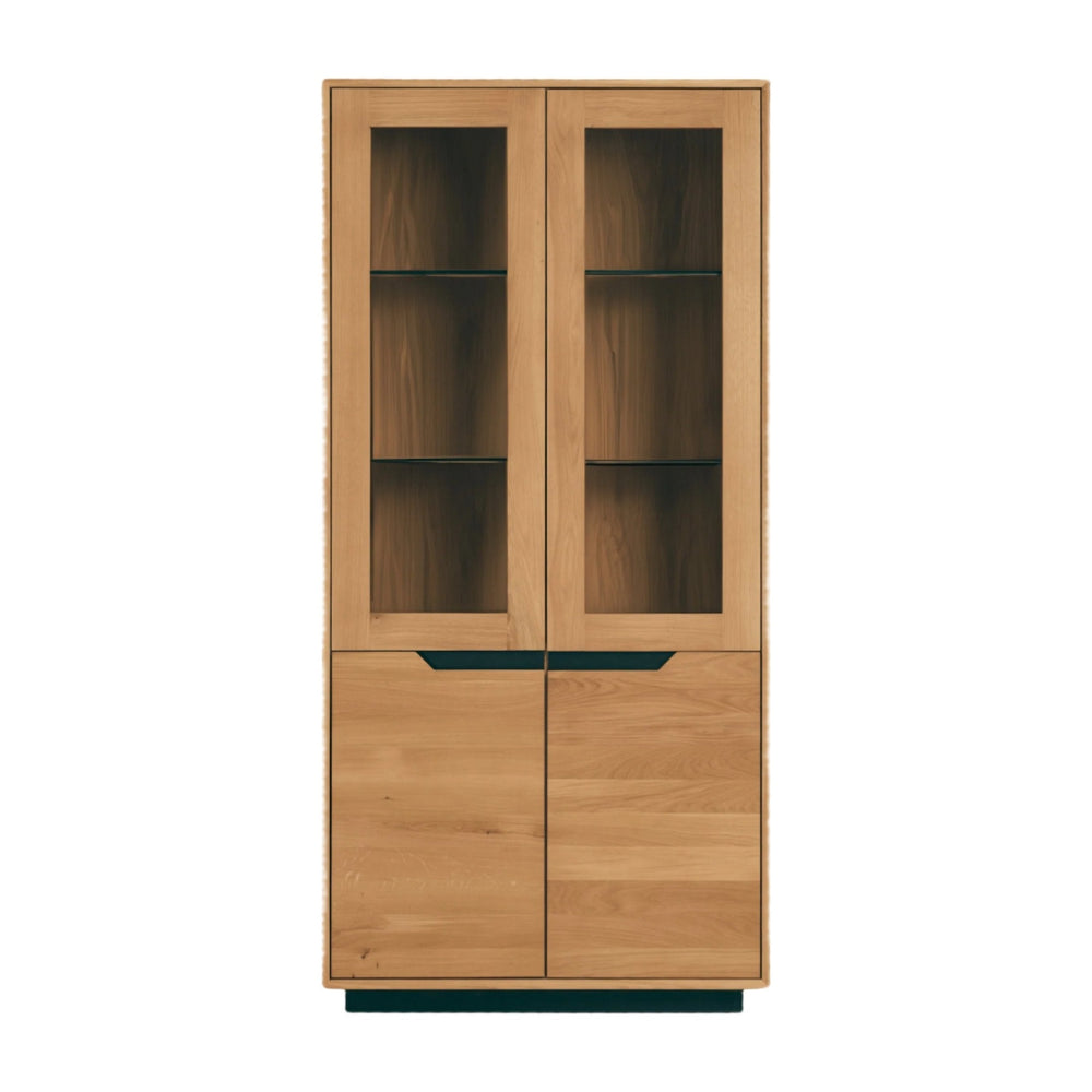 Vitrina de madera maciza roble Bremen 2 | NordicStory