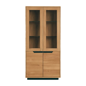 Vitrina de madera maciza roble Bremen 2 | NordicStory