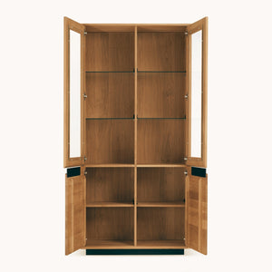 Vitrina de madera maciza roble Bremen 2 | NordicStory