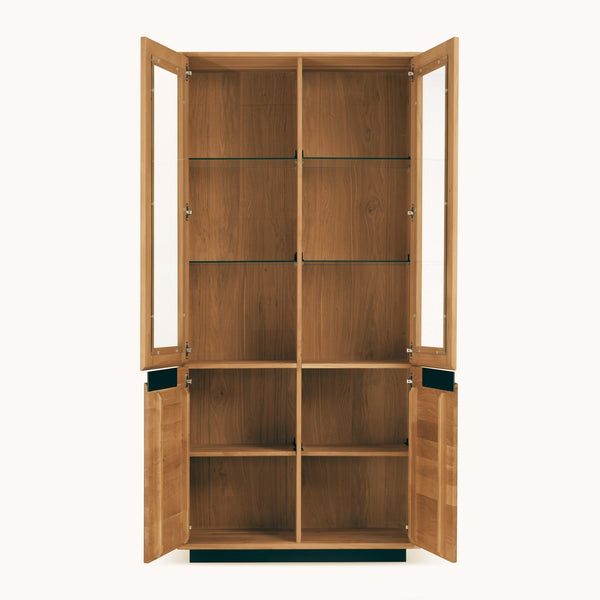 Vitrina de madera maciza roble Bremen 2 | NordicStory