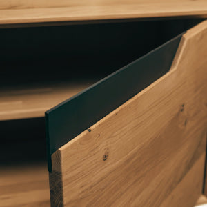 Vitrina de madera maciza roble Bremen 2 | NordicStory