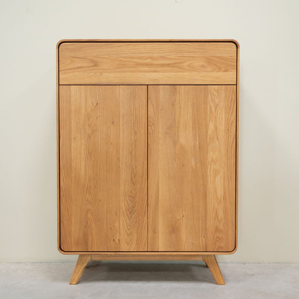 Zapatero de madera maciza roble Geneva | NordicStory