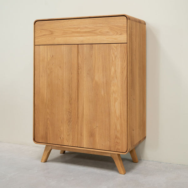 Zapatero de madera maciza roble Geneva | NordicStory