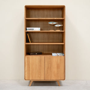 Vitrina de madera maciza roble Geneva 2 | NordicStory