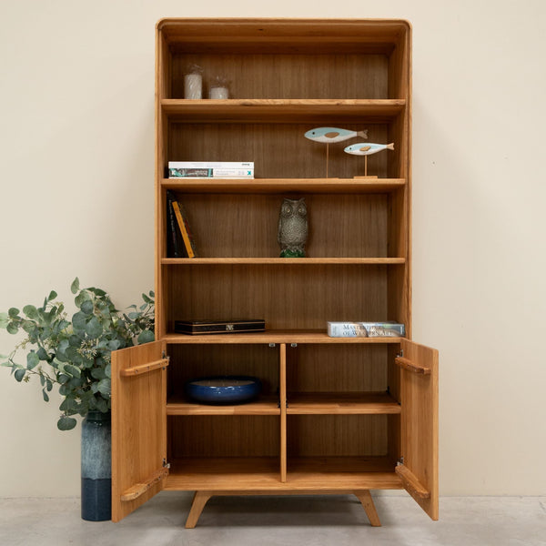 Vitrina de madera maciza roble Geneva 2 | NordicStory