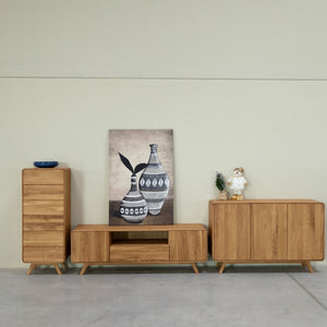 Aparador de madera maciza roble Geneva 2 | NordicStory