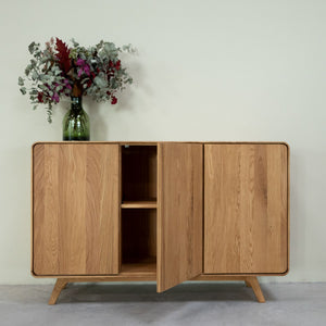 Aparador de madera maciza roble Geneva 2 | NordicStory