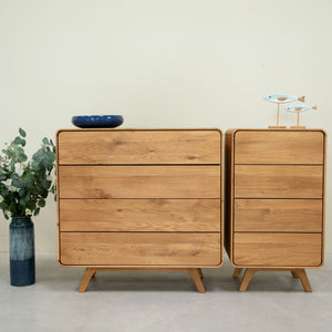 Comoda de madera maciza roble Geneva | NordicStory