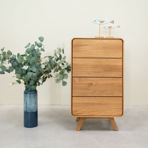 Comoda de madera maciza roble Geneva | NordicStory
