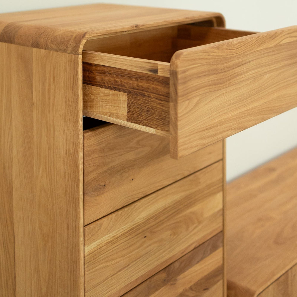 Comoda de madera maciza roble Geneva 1 | NordicStory