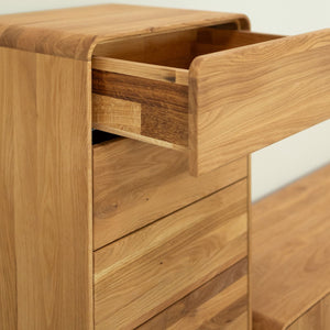 Comoda de madera maciza roble Geneva 1 | NordicStory