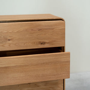 Comoda de madera maciza roble Geneva 2 | NordicStory