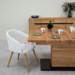 Sillón de roble macizo Ana com tapizado | VESKOR
