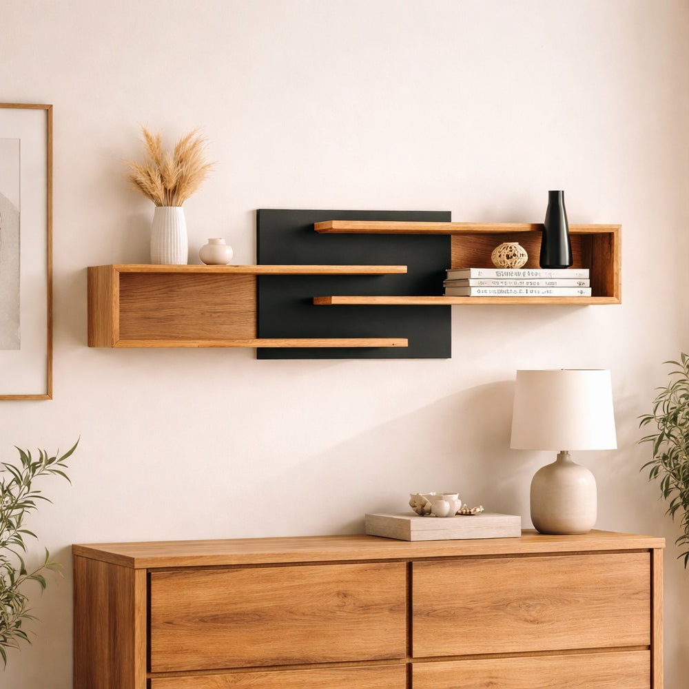 Estanteria de madera maciza roble Bremen | NordicStory
