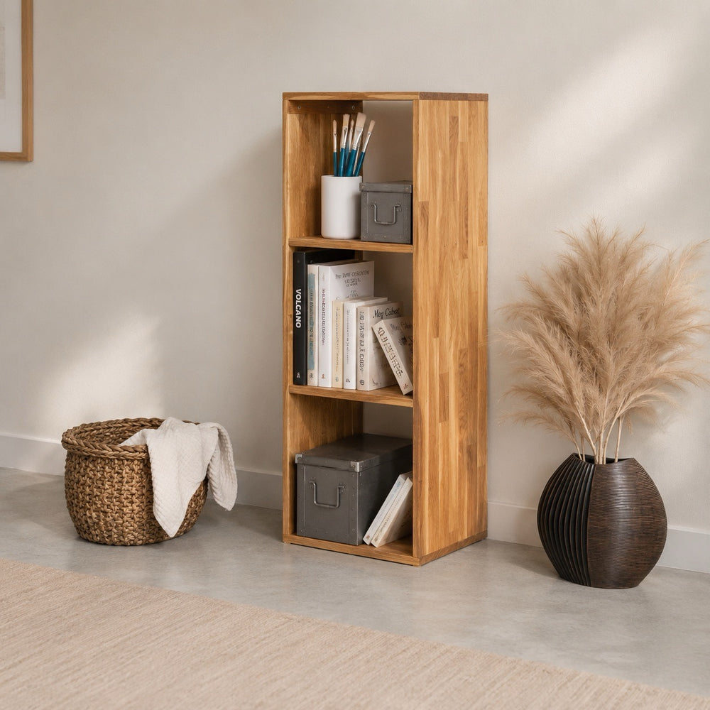 Estanteria Libreria de madera maciza de roble Regal 3 | NordicStory