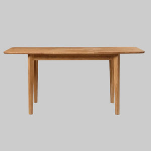 NordicStory Mesa extensible de comedor de madera maciza de roble 