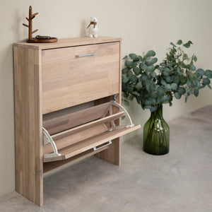 Zapatero de madera maciza de roble Arizona | NordicStory
