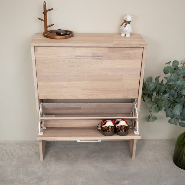 Zapatero de madera maciza de roble Arizona | NordicStory
