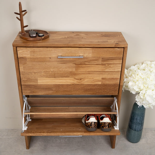 Zapatero de madera maciza de roble Arizona | NordicStory
