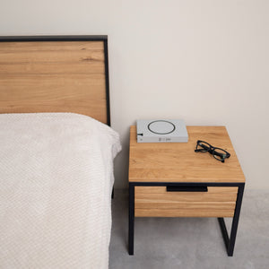 Cama de madera maciza roble Runa | NordicStory