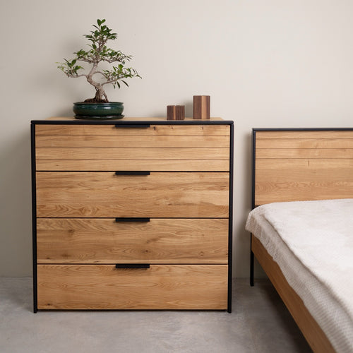 Cómoda de madera maciza roble Runa | NordicStory