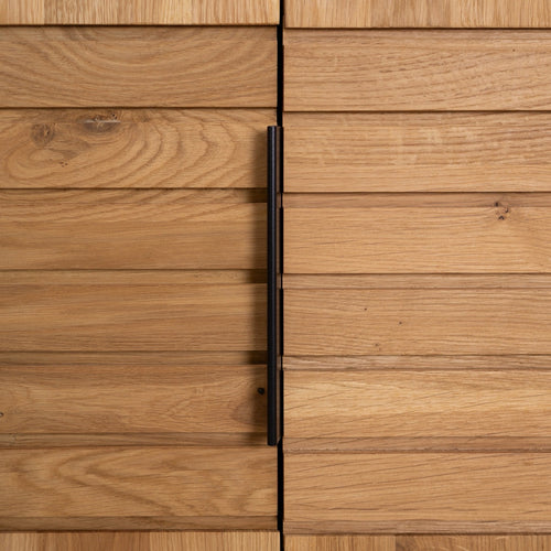 Armario con 2 puertas de madera maciza roble Runa | NordicStory