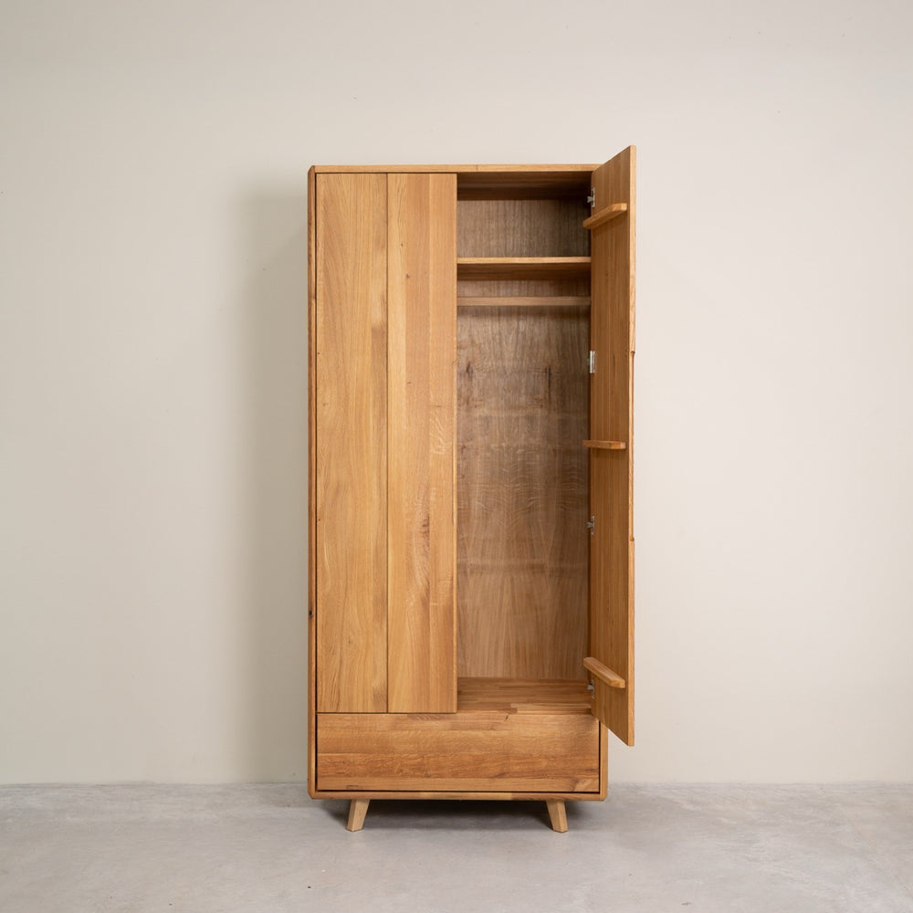 Armario de 2 puertas de madera maciza roble Geneva | NordicStory