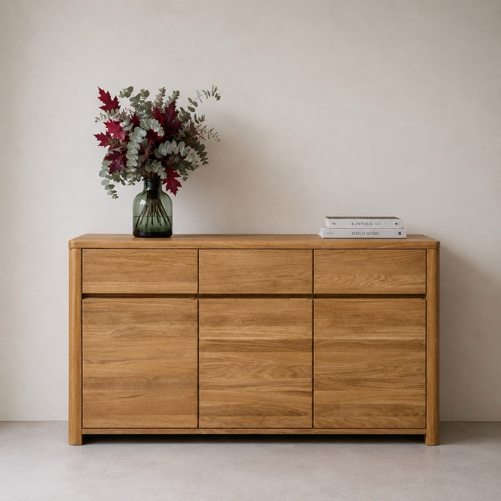 Aparador Cómoda de madera maciza de roble Elsa 3 | NordicStory