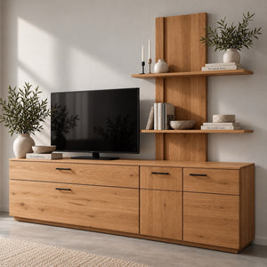Estanteria de madera maciza roble Arvik 2 | NordicStory