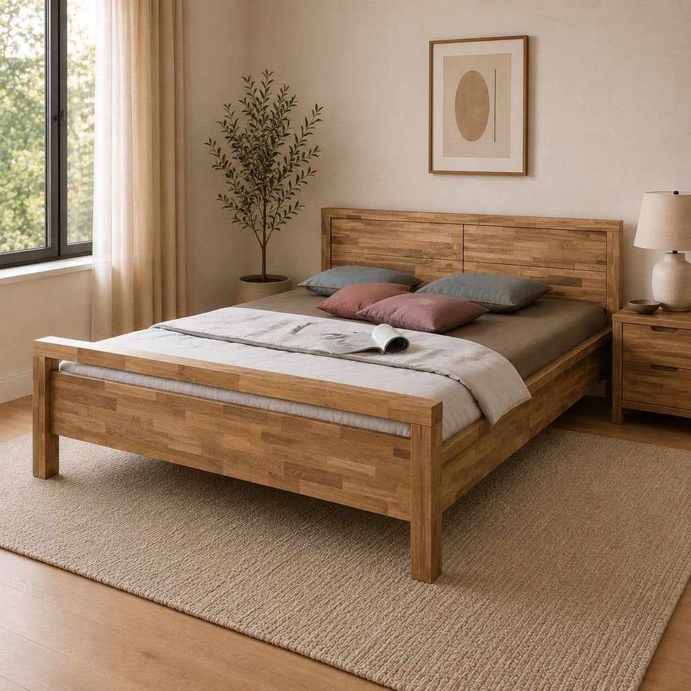 Cama de madera maciza roble Next | NordicStory