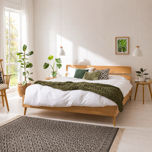 Cama de madera maciza de roble Escandi 2 | NordicStory