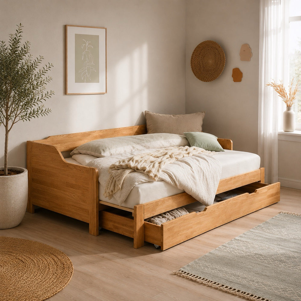 Cama nido de madera maciza roble Frida | NordicStory