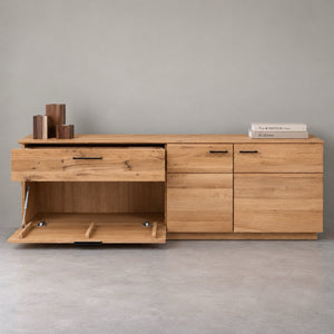 Cómoda aparador de madera maciza de roble Arvik 1 | NordicStory