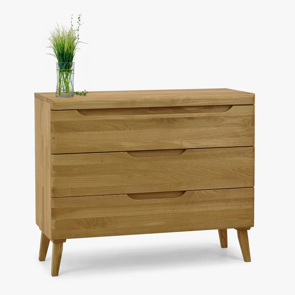 Cómoda de madera maciza roble Milan  | NordicStory