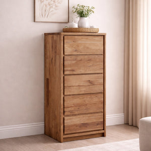 Cómoda alta de madera maciza de roble Oregon | NordicStory