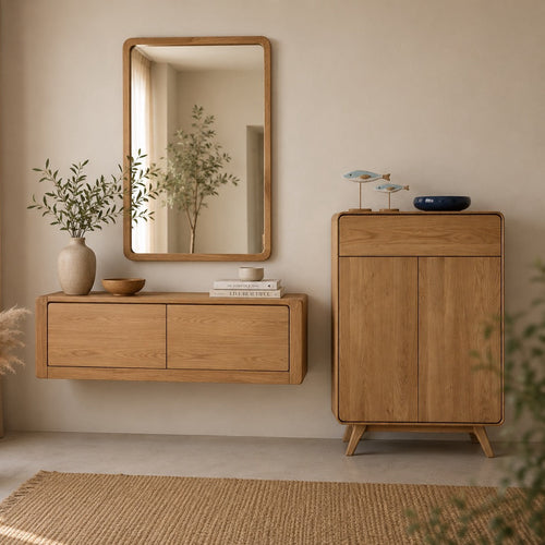 Espejo de madera maciza roble Geneva | NordicStory