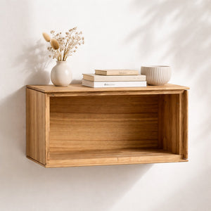 Armario flotante de madera maciza de roble Combo 3 | NordicStory