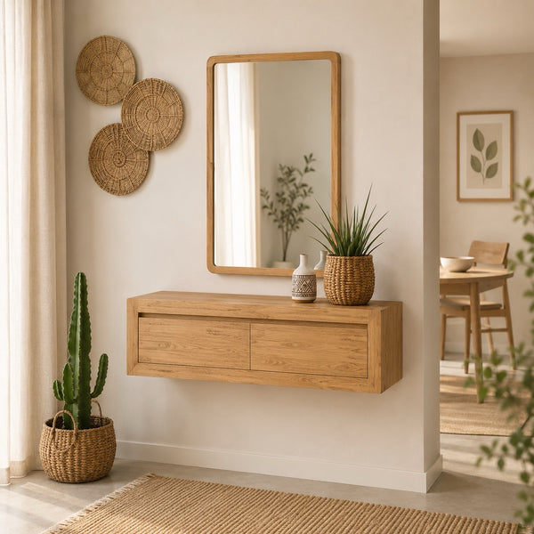 Espejo de madera maciza roble Geneva | NordicStory
