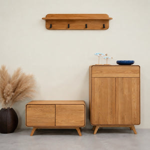 Perchero de madera maciza roble Geneva | NordicStory