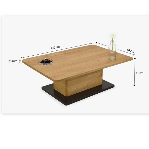 Mesa de centro de madera maciza roble Bremen | NordicStory