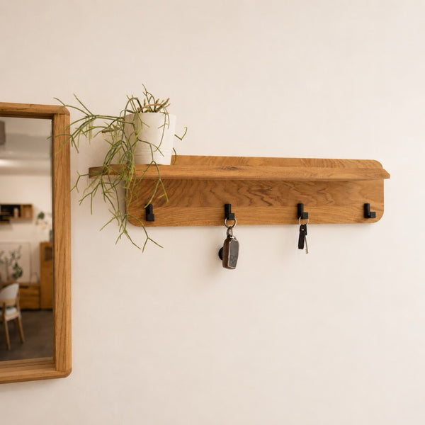 Perchero de madera maciza roble Geneva | NordicStory