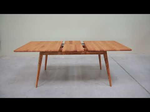 Mesa de comedor extensible de madera maciza roble Geneva | NordicStory