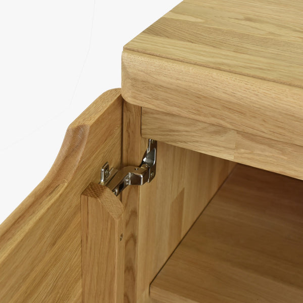 Armario Vitrina de madera maciza de roble Milan 1 | NordicStory